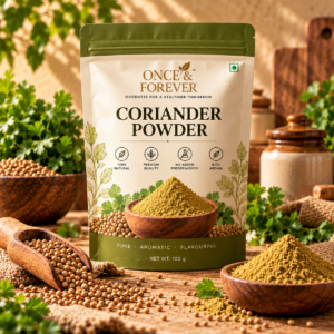 rustic coriander powder product display